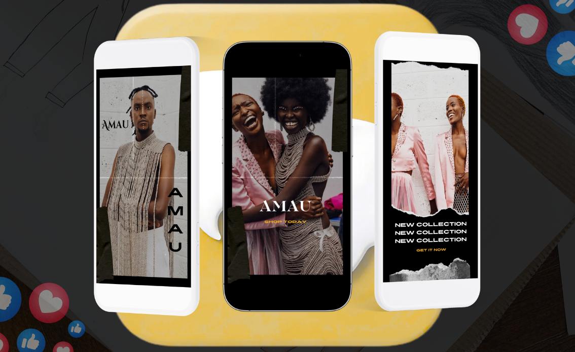 AMAU Fashion Brand Social Media Campaign - Fashion Social Media Strategy