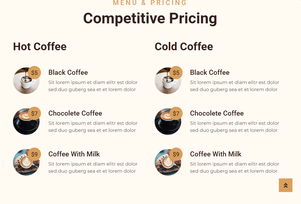 CoFe Cafe Location Page