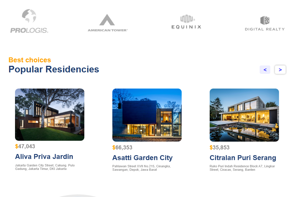 Prime Properties Listings Page